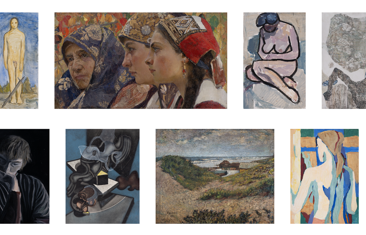Pieces from the collection of the Ukrainian Fund of Digitized Art. 